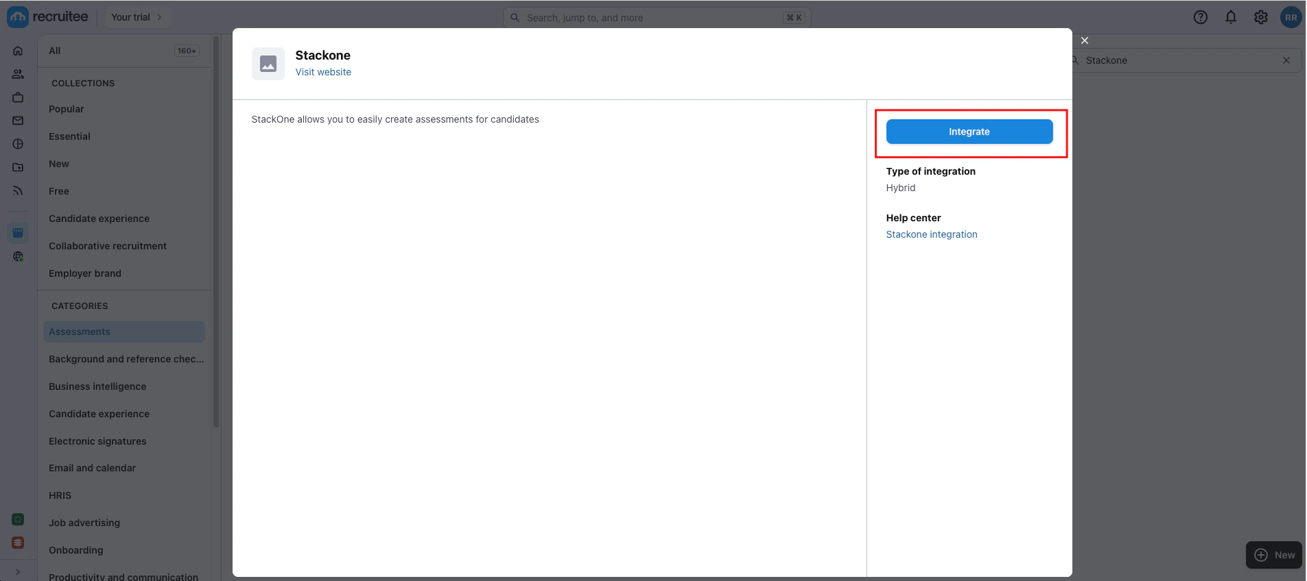 Edit/View Assessment/Background check Status ID