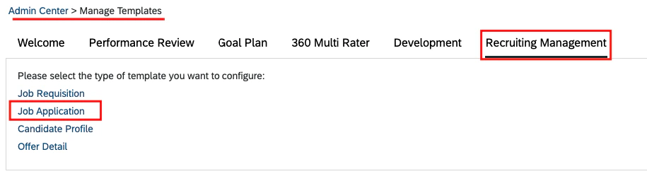 Search Manage Templates