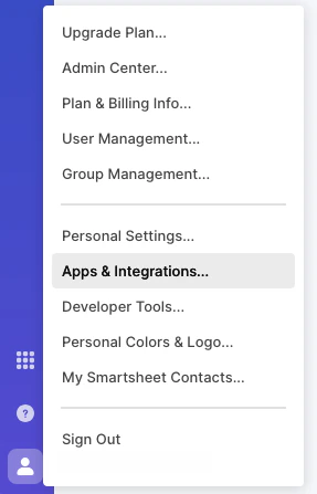 Navigate to Access Tokens