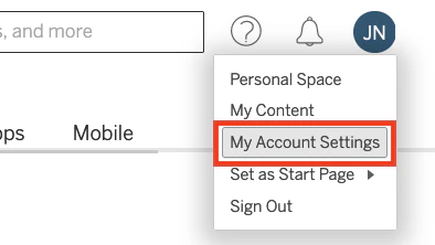 My Account Settings