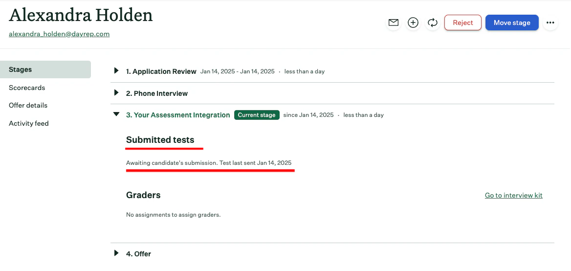 Add New Candidate within the Job