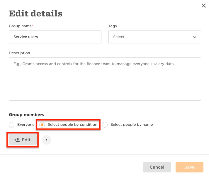 Select People By Condition