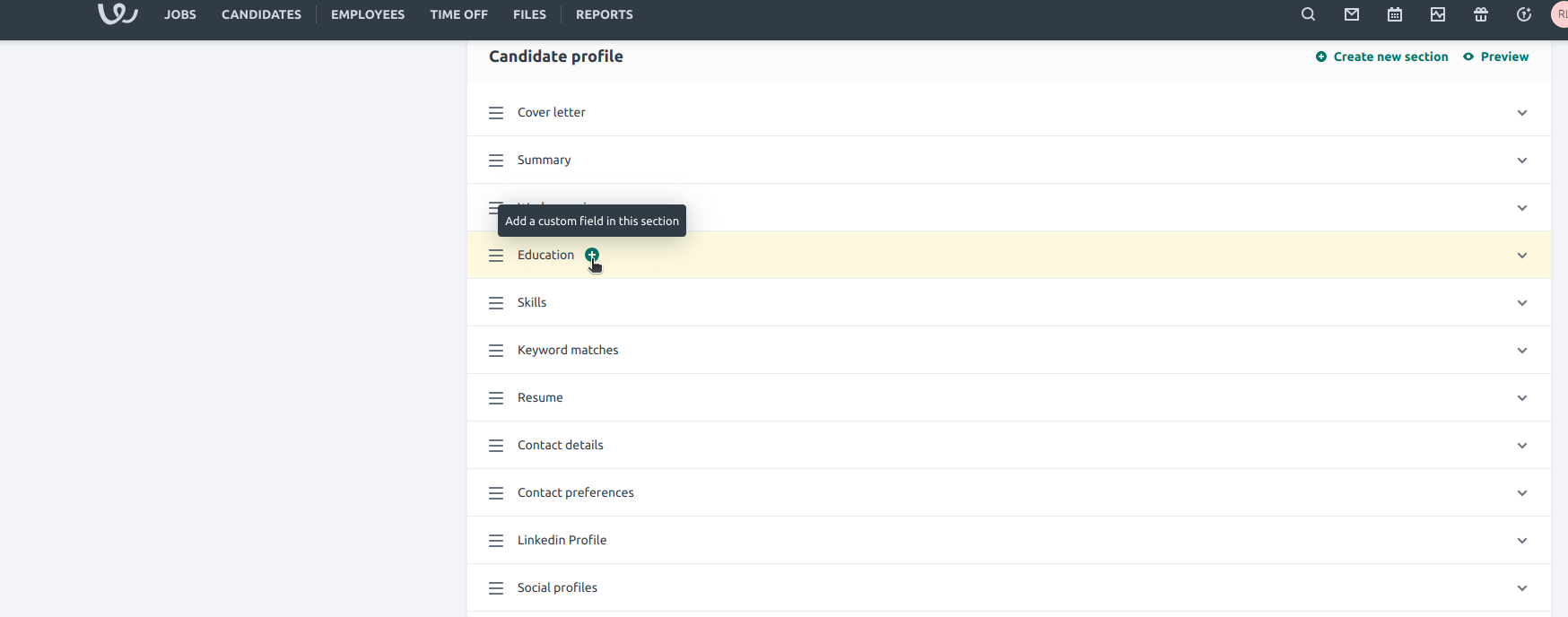 Search Create Custom Object