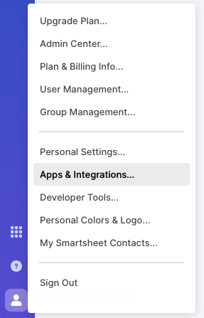 Navigate to Access Tokens