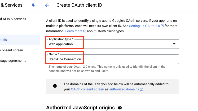 Enter Application Details