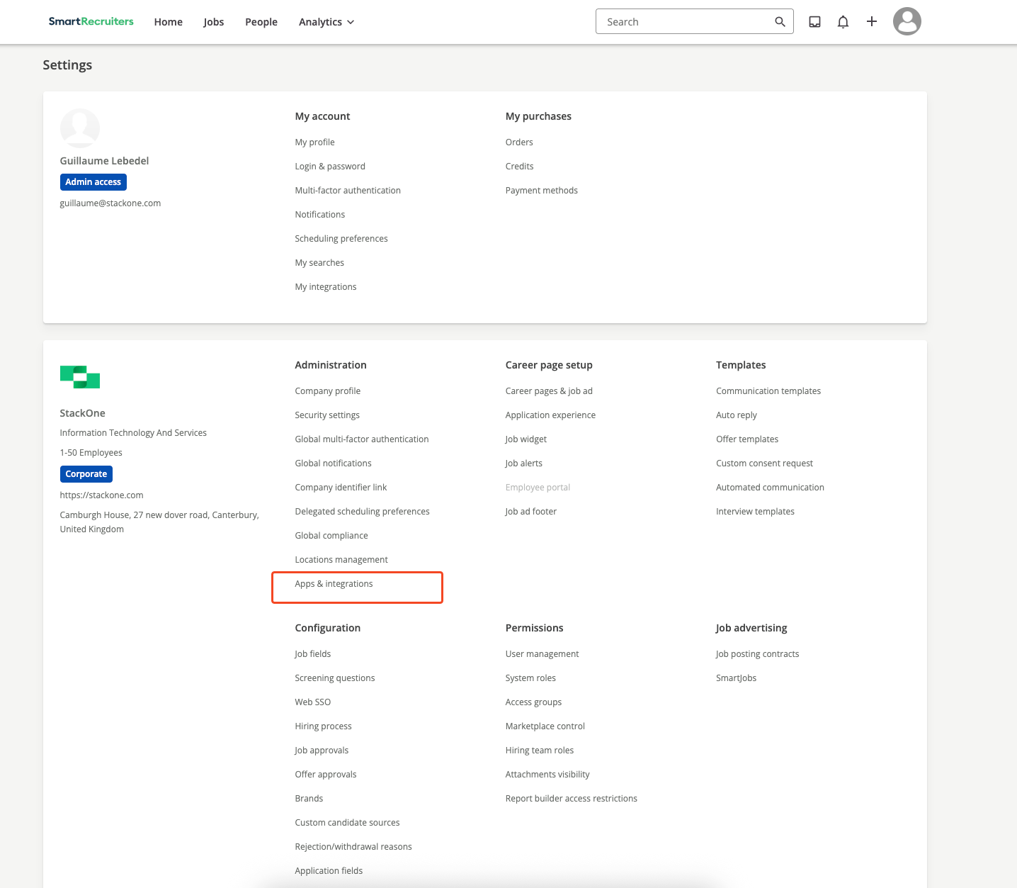 Apps & Integrations