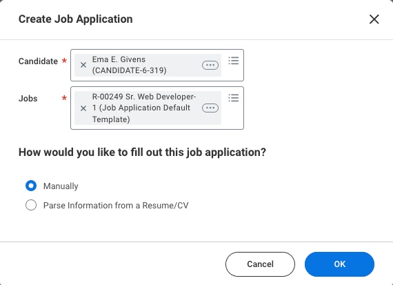 Candidate Job Apply