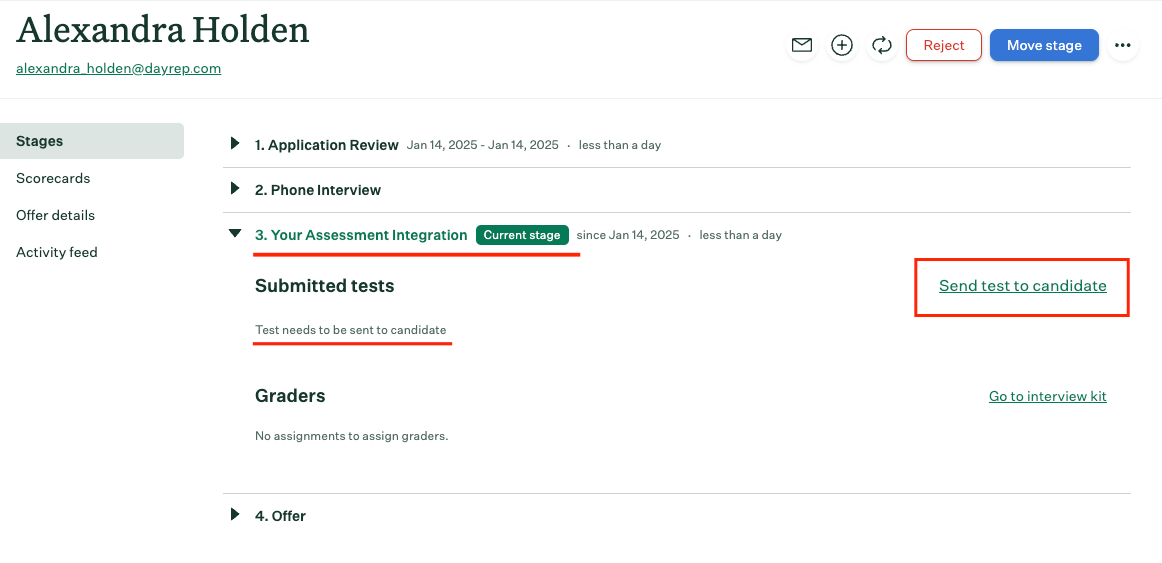 Add New Candidate within the Job