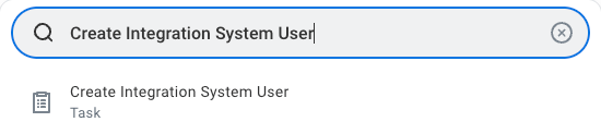 Create Integration System User