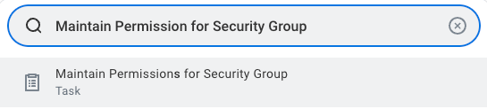 Search Domain Security Policy Permissions