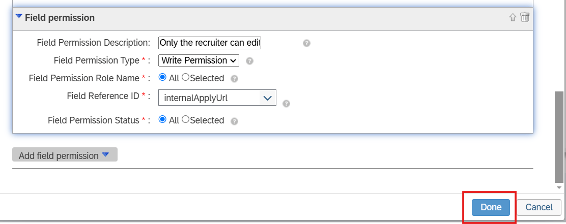 Configure Field Permissions