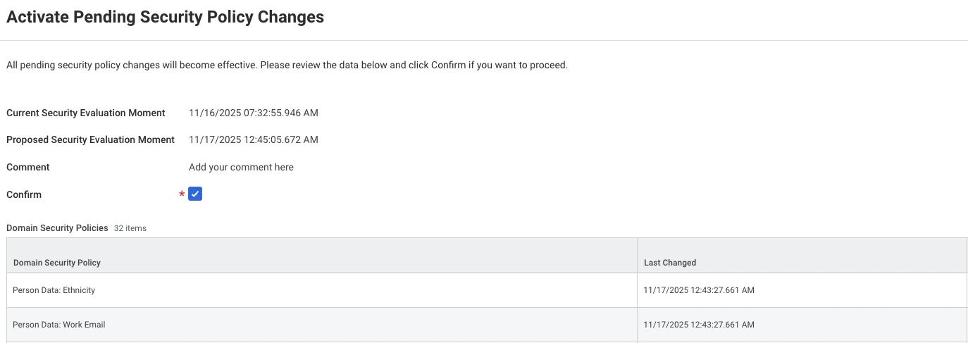 Confirm Permissions