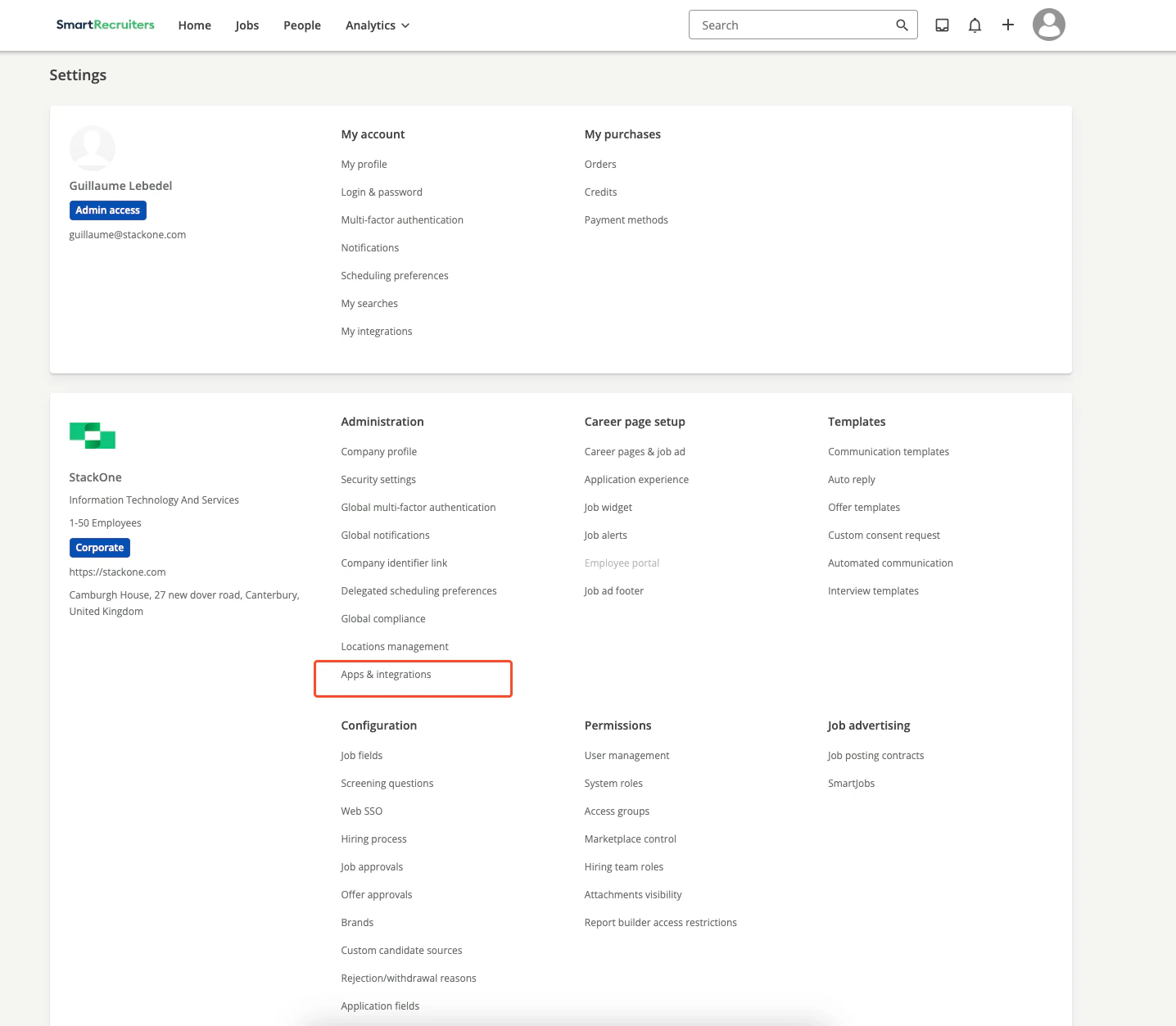 Apps & Integrations