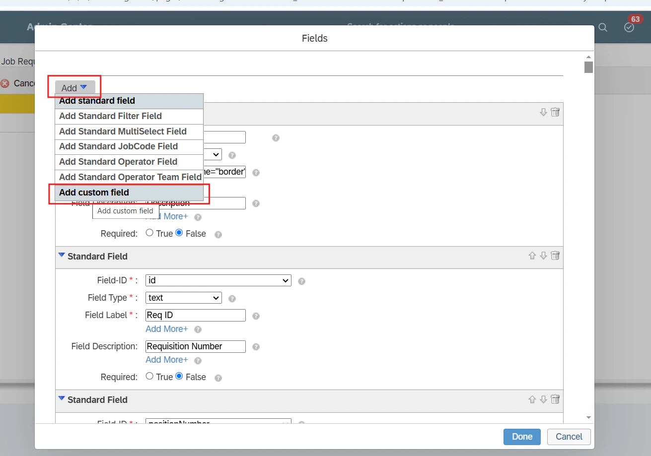 Add Custom Field