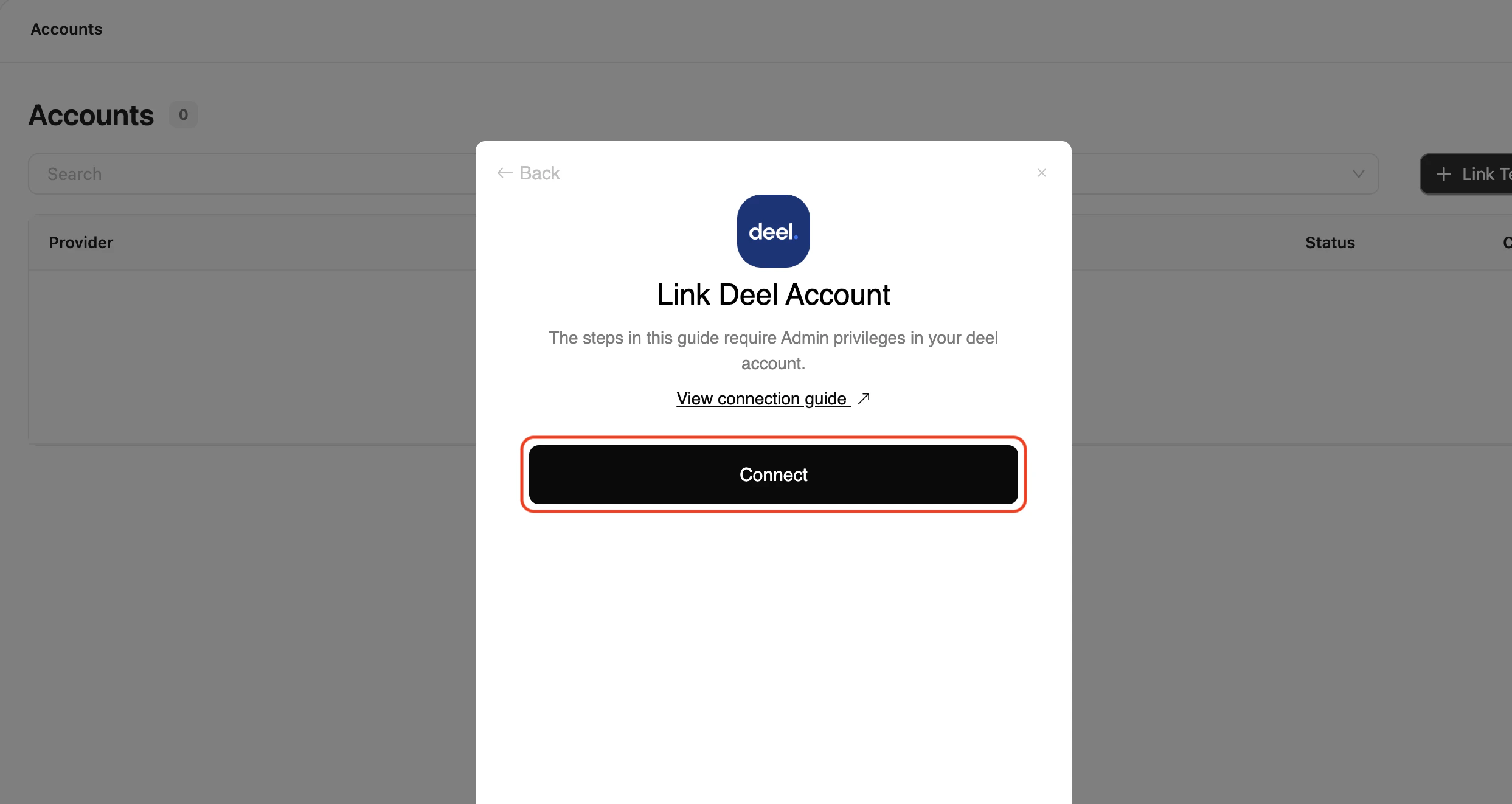 Connect to Deel