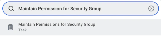 Search Domain Security Policy Permissions