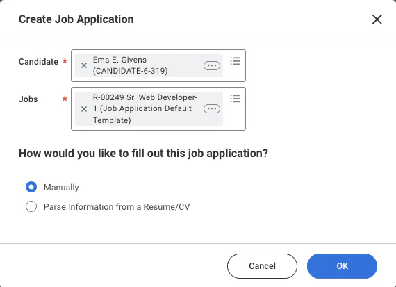 Candidate Job Apply
