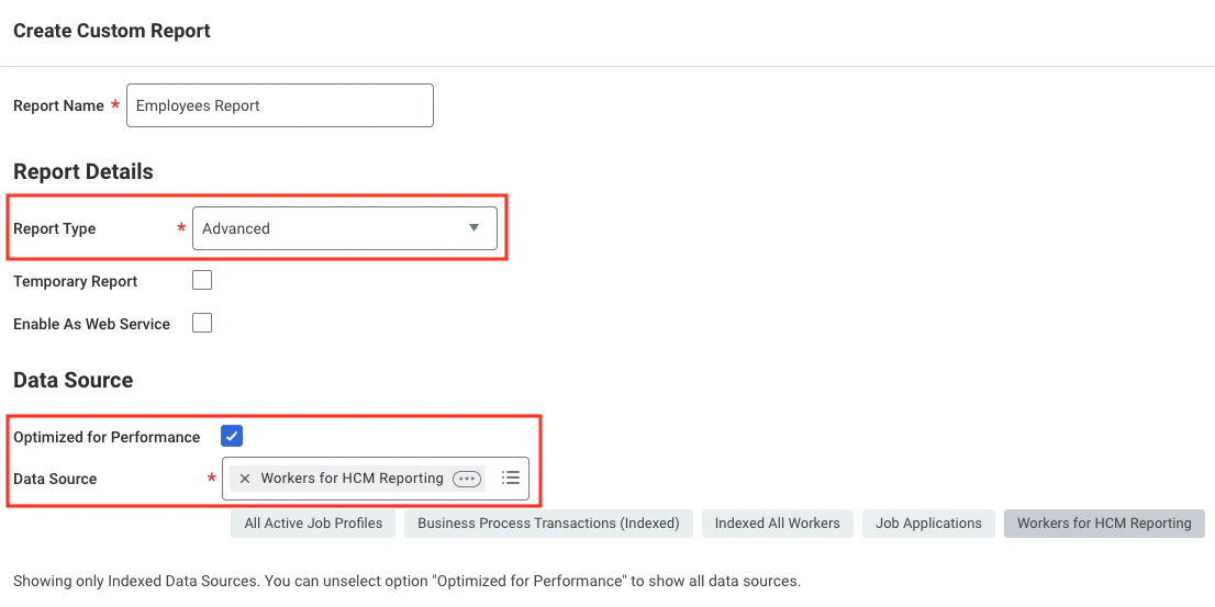 Create Custom Report