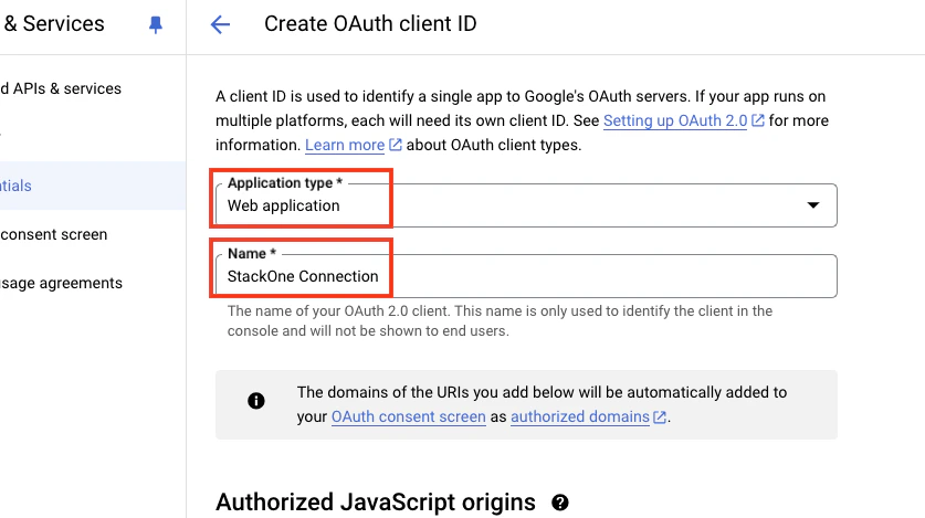 Enter Application Details