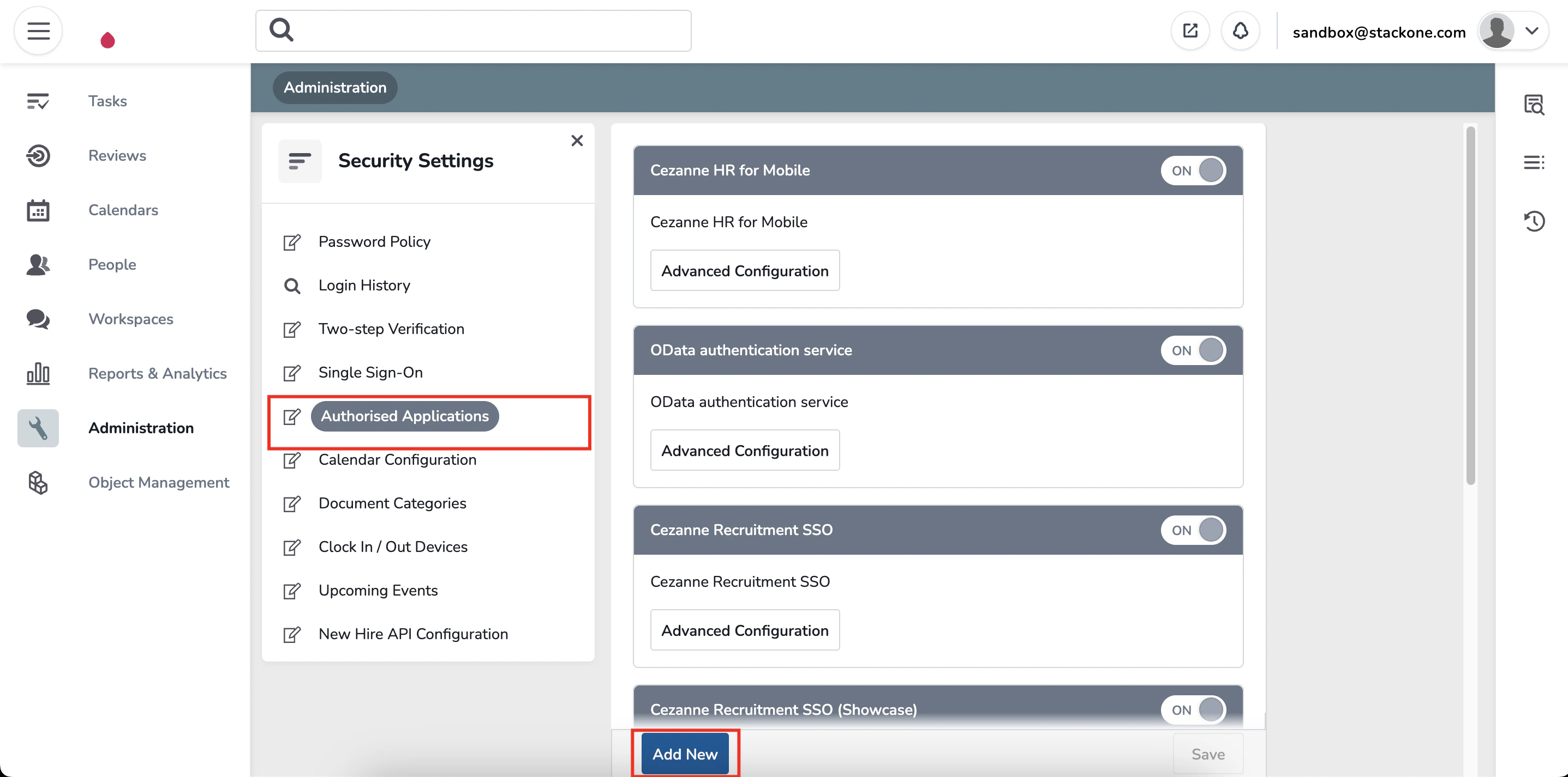 Navigate to Applications