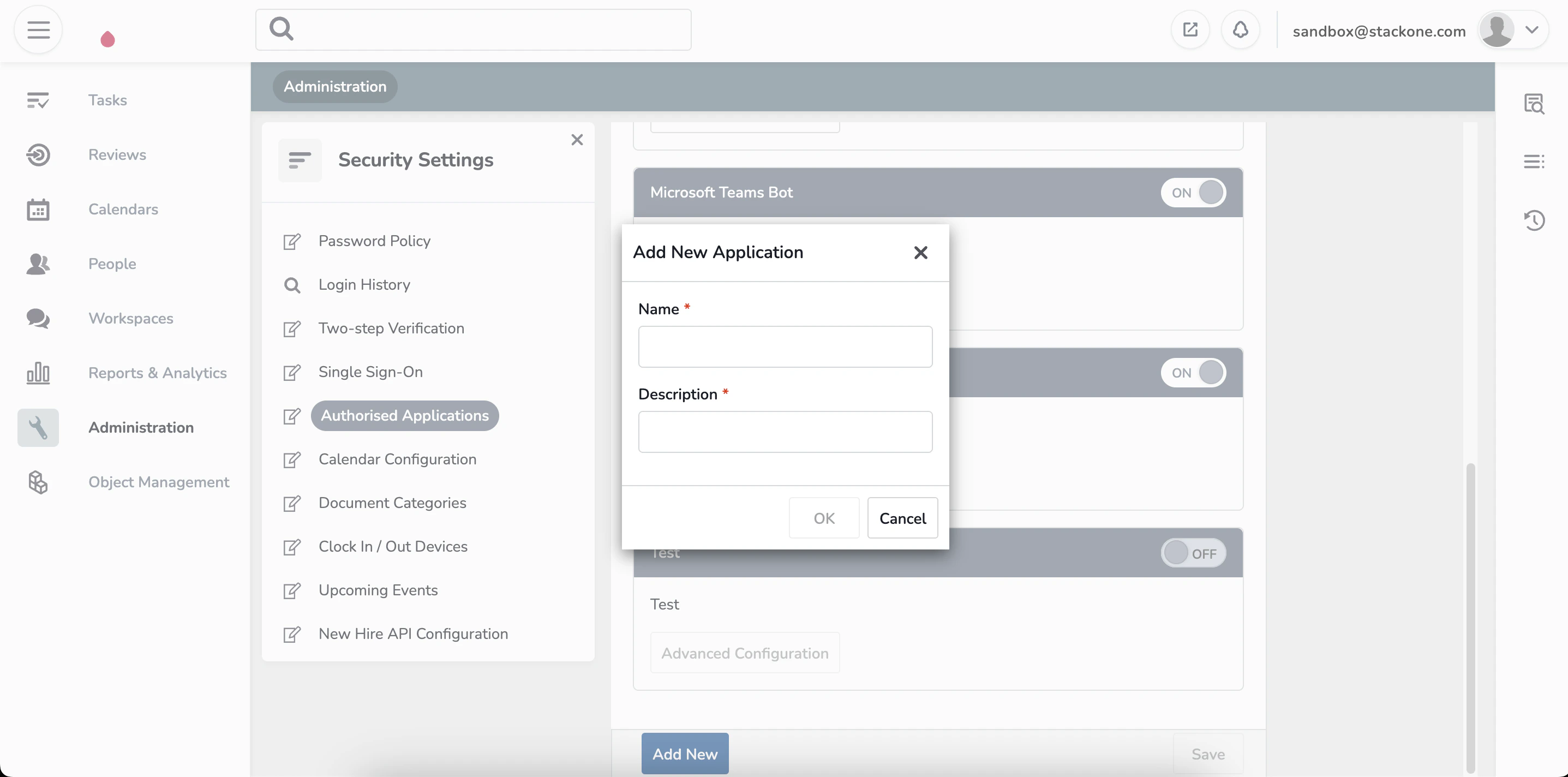 Creating Application
