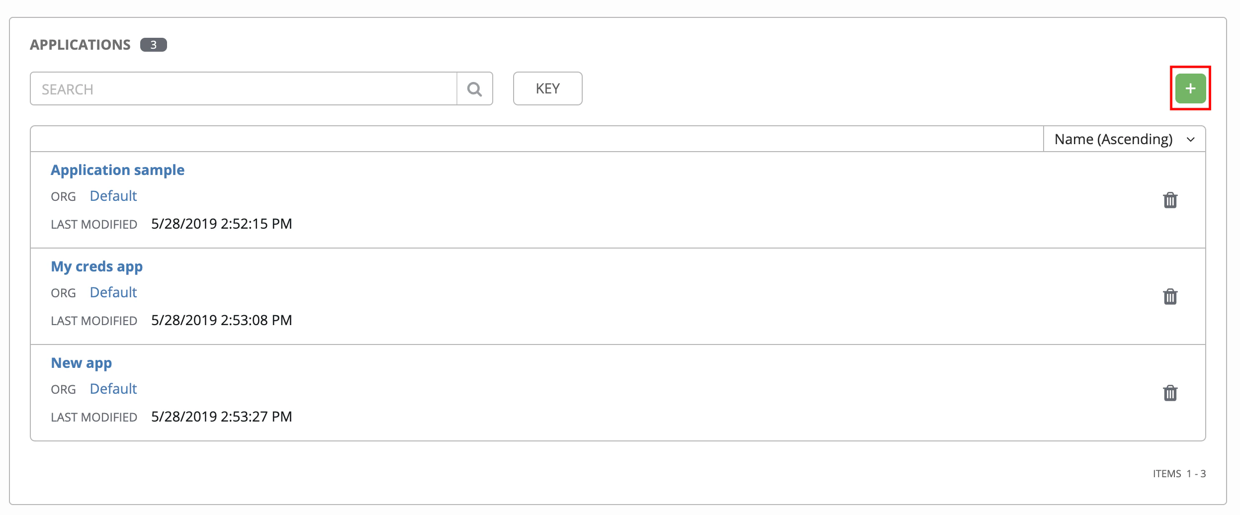 Create New Application
