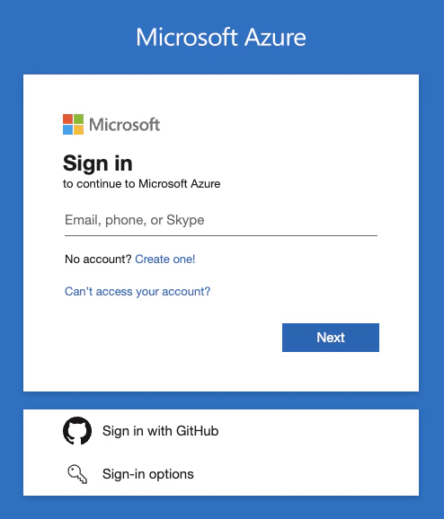 Azure Login Pn
