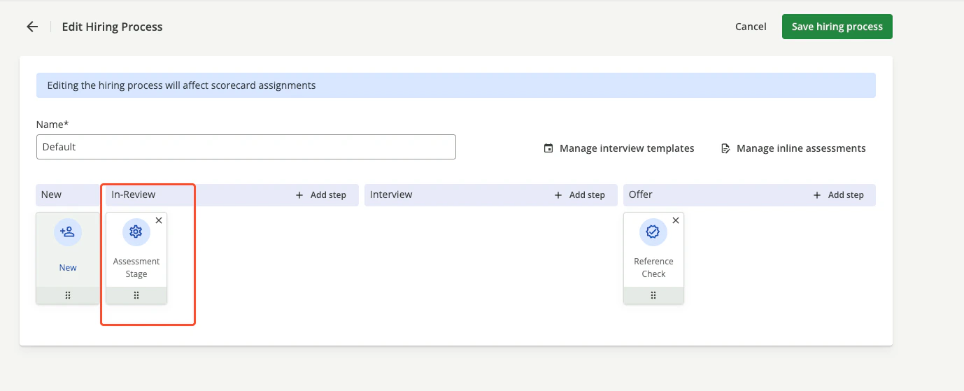 Skills Test Step Added