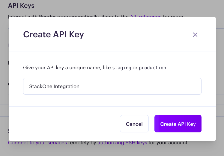 API Key Details
