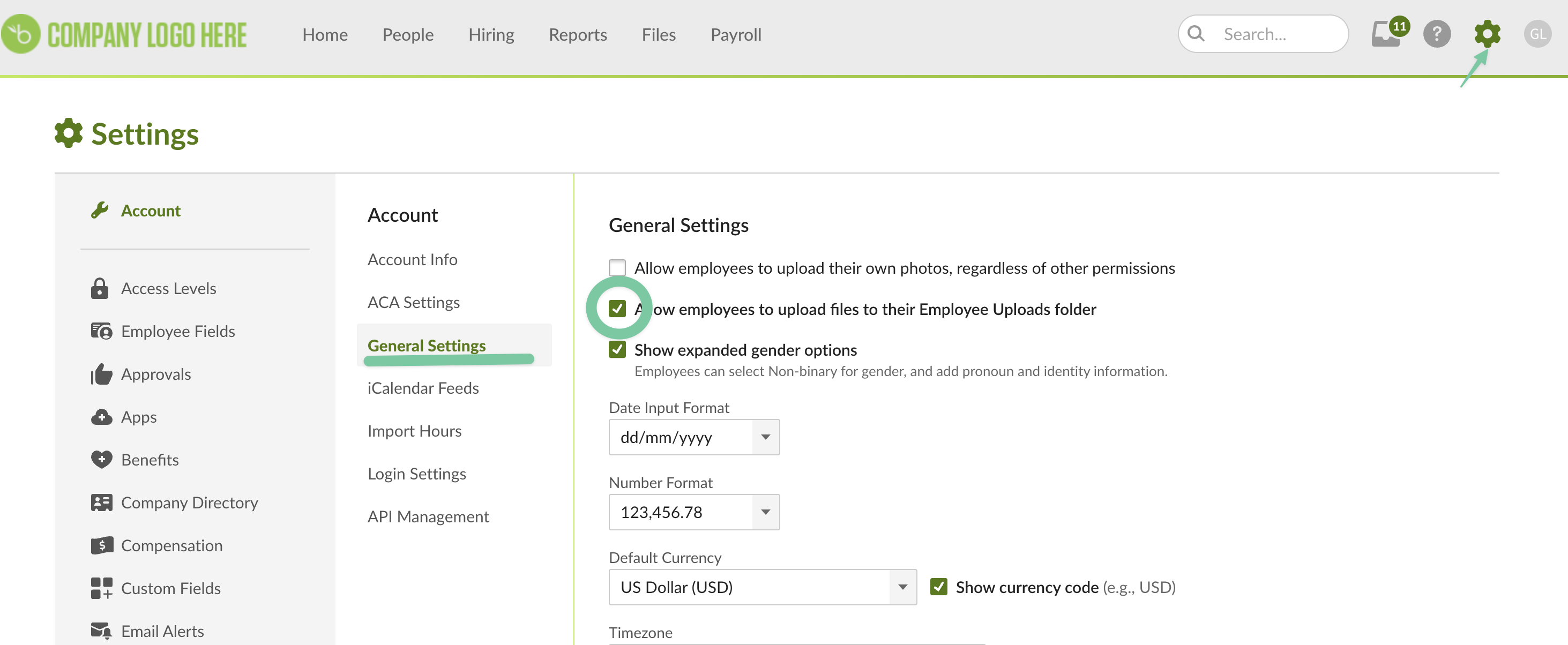 Enable Employee Uploads