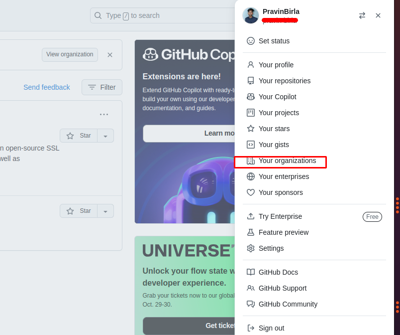 Copy your Personal Access Token