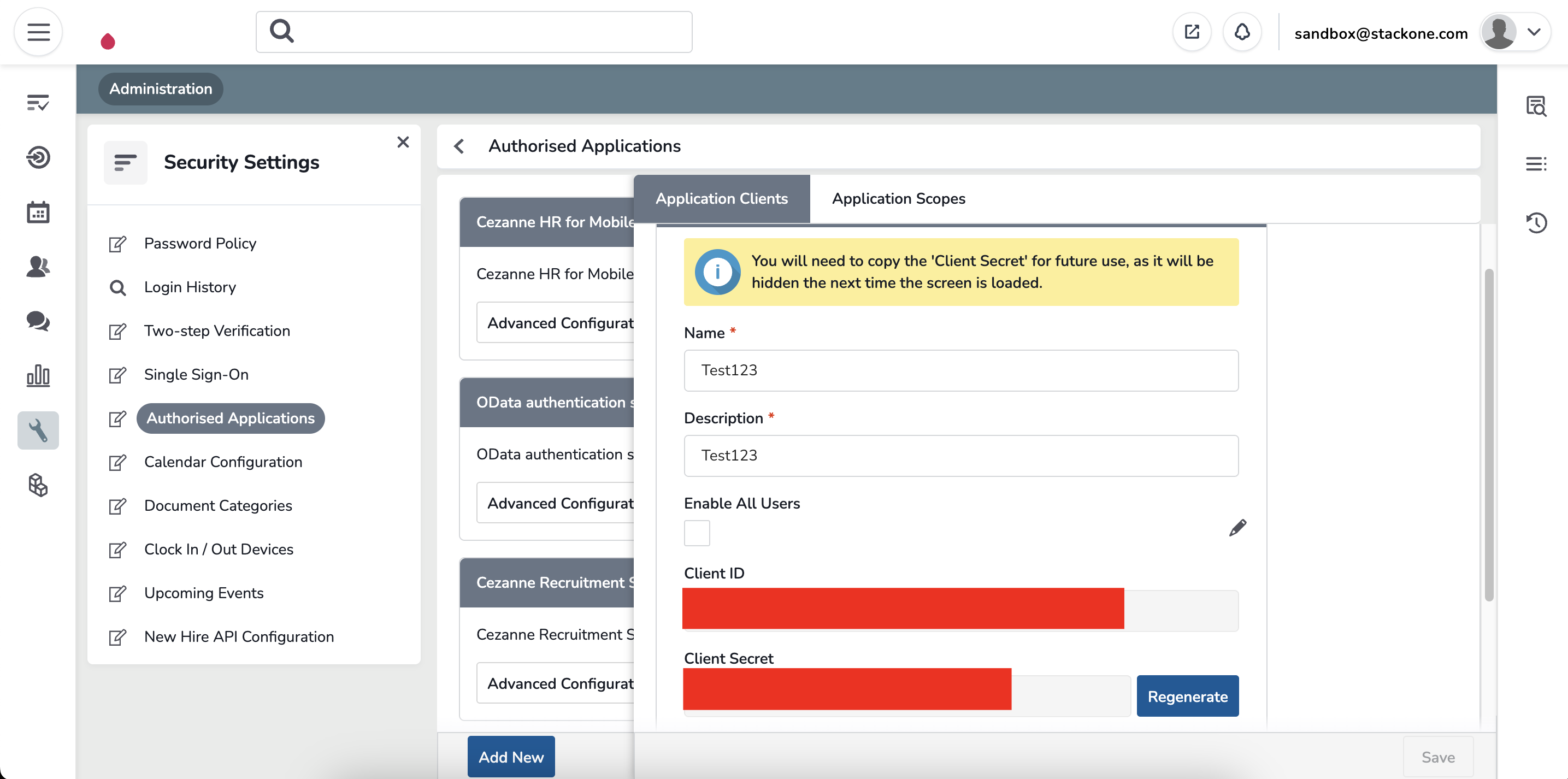 Creating Application