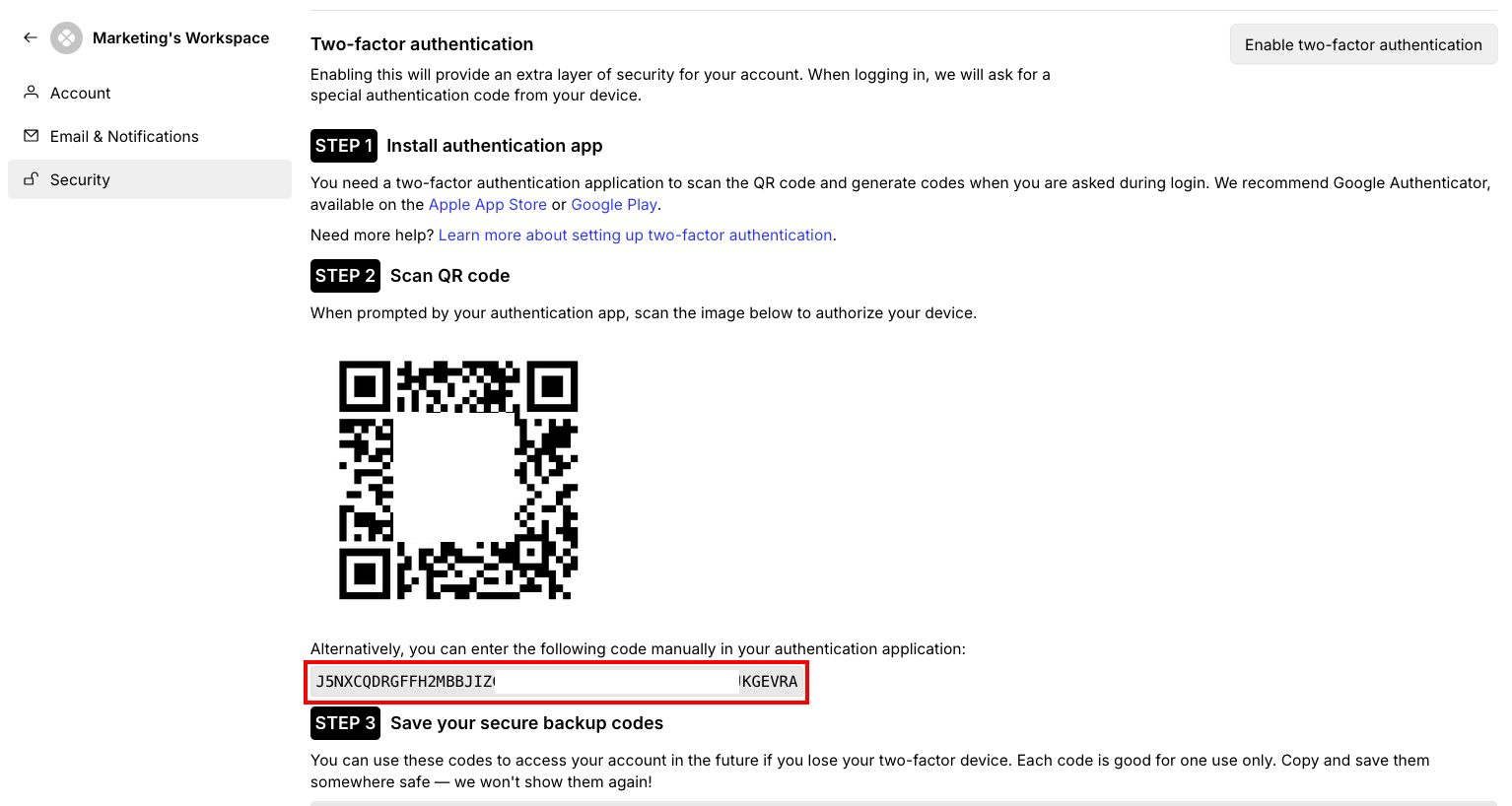 Get Your Two-Factor Authentication (TOTP) Secret