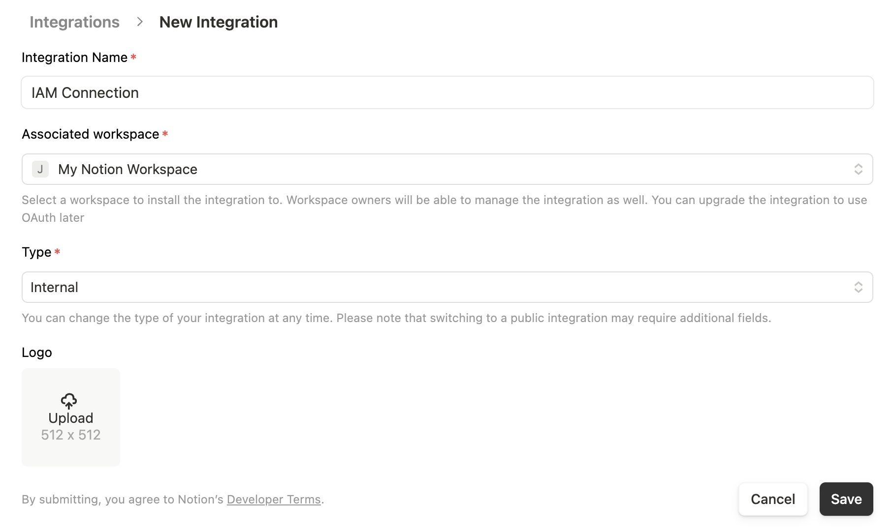 Create a new API Key
