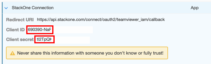 Copy Application Credentials