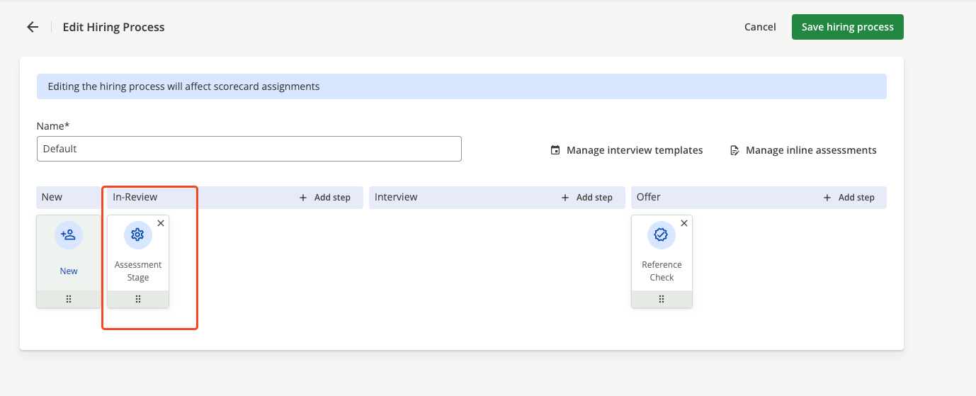 Skills Test Step Added