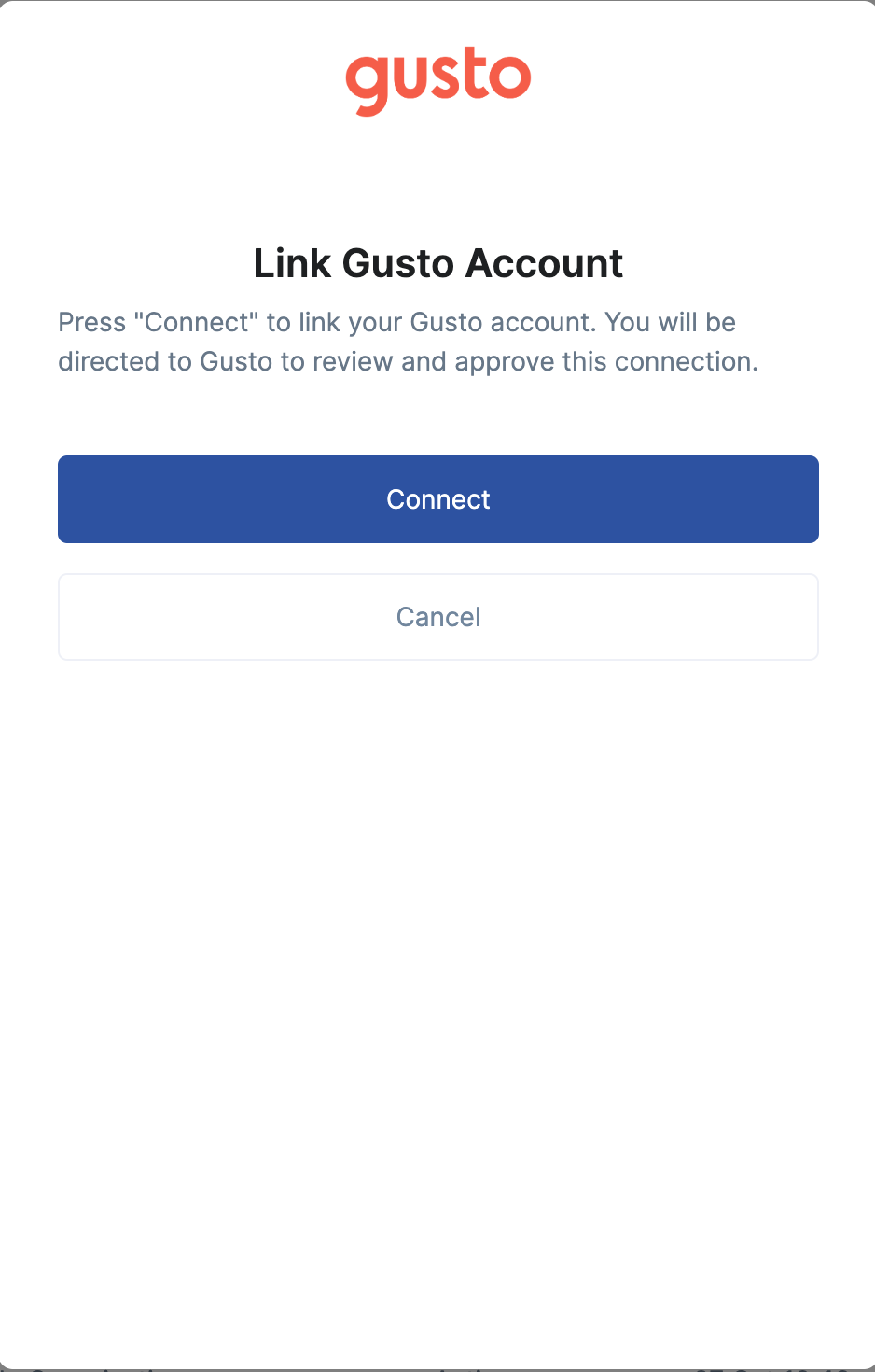 Connect Button