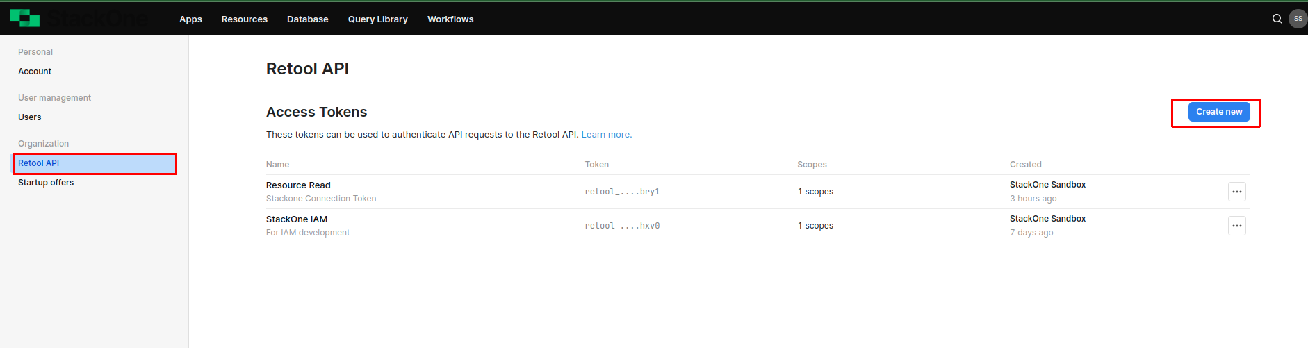 Create New API Key