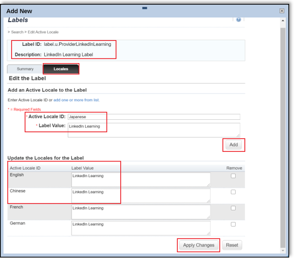 Add Label Locales