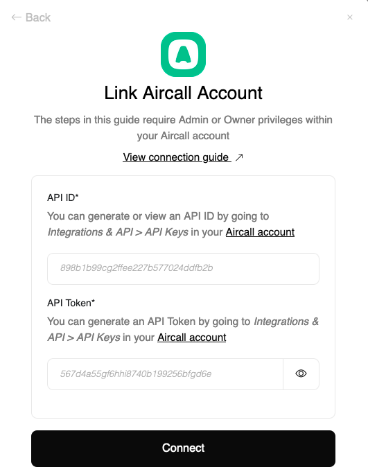 Enter Credentials
