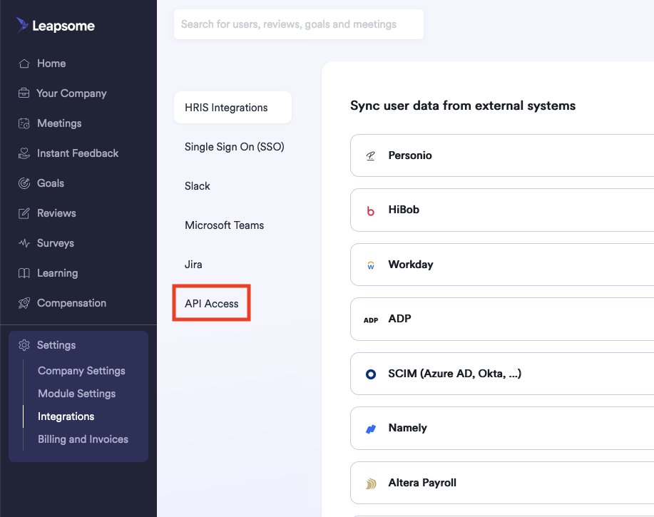 API Access