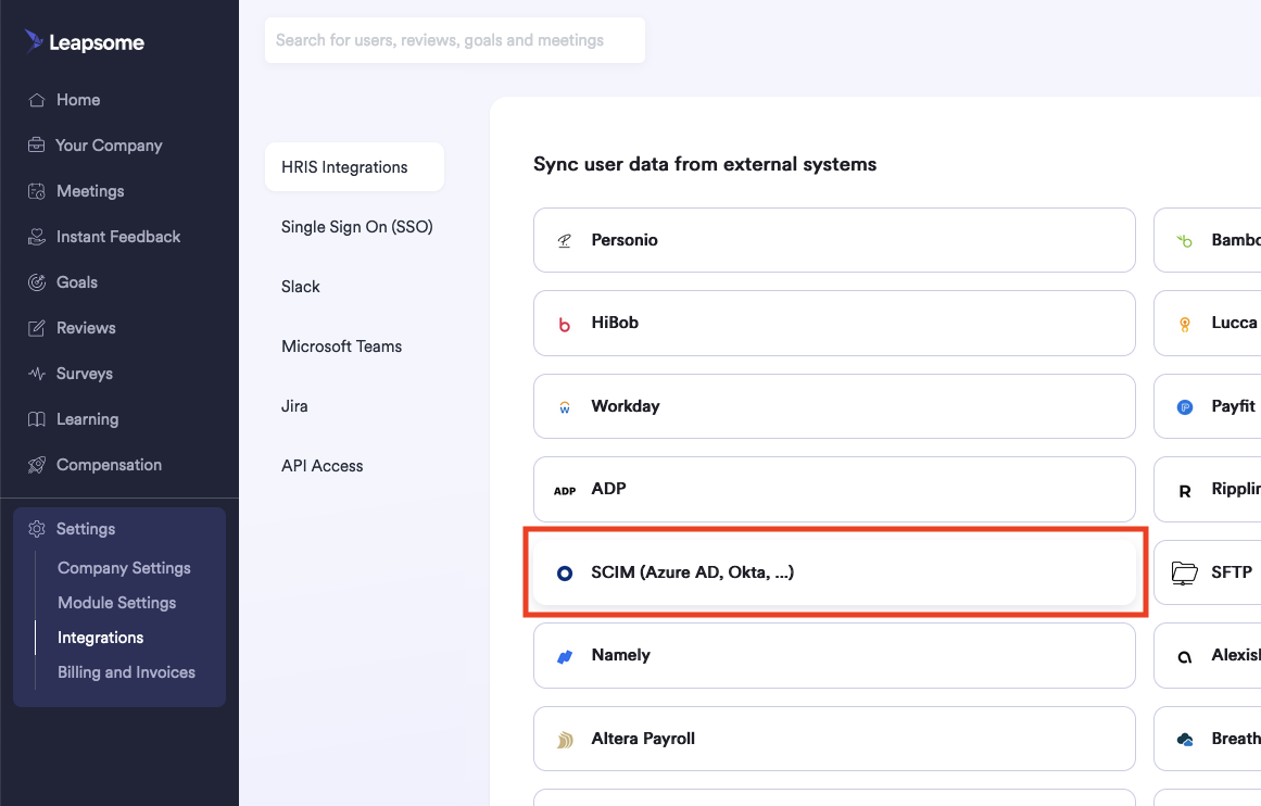 SCIM Integration