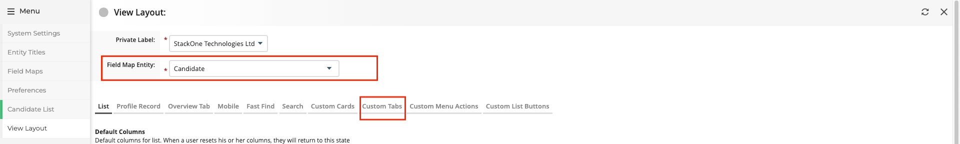Custom Tab Button