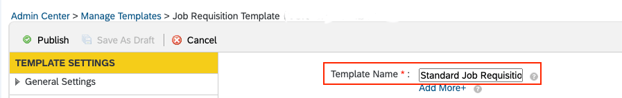Standard Job Requisition