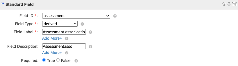 Add a field from JR field template