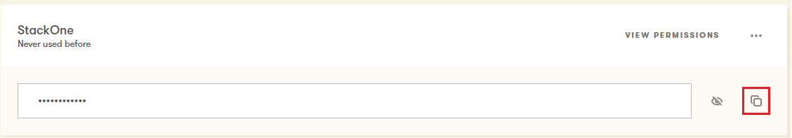 Copy API Key