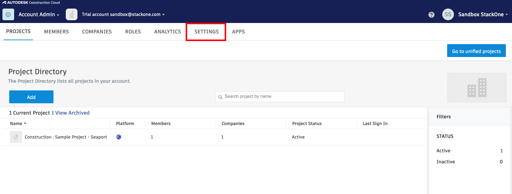 Access Settings