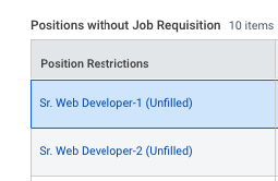 Created Job Position
