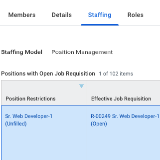 Approved Job Req