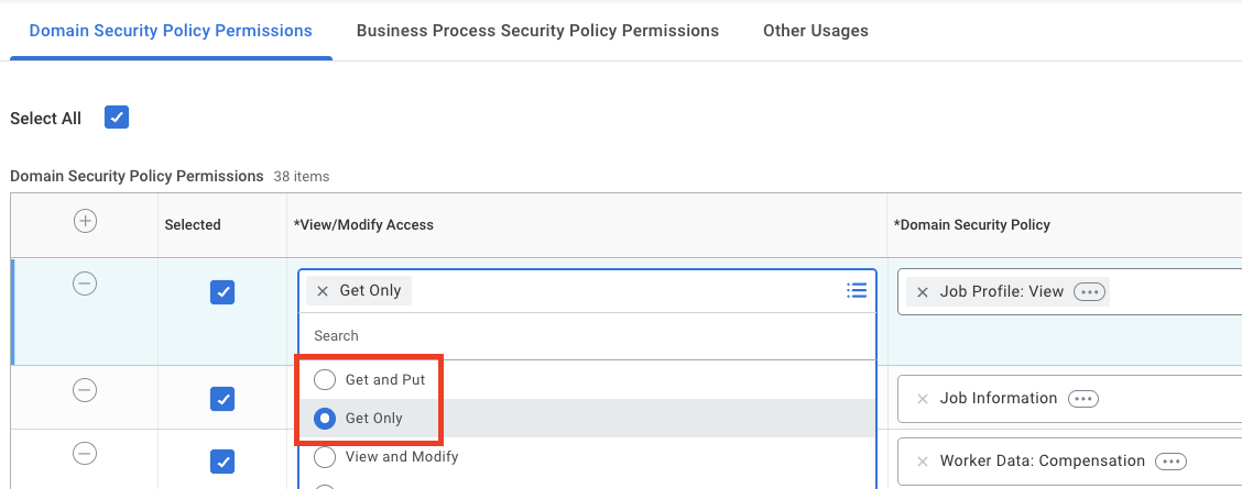 View/Modify Access
